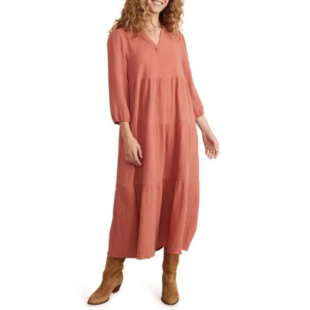 Marine Layer Annabella‎ Long Sleeve Cotton Dress